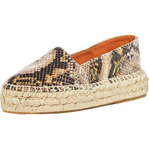 Kurt Geiger Women's Leather Snake Print Espadrille - Picture 2 of 9